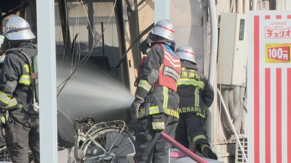 宿泊施設で火事 焼け跡から性別の分からない1人の遺体 職員1人と連絡取れず 今月18日から営業中止で出火当時利用者おらず 愛知・常滑市
