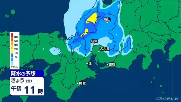 「雷や強い雨に注意 いつどこで降る？最新の雨シミュレーション あすは晴れて夏日の所も 愛知･名古屋･岐阜･三重の天気予報（5/1 昼）」の画像
