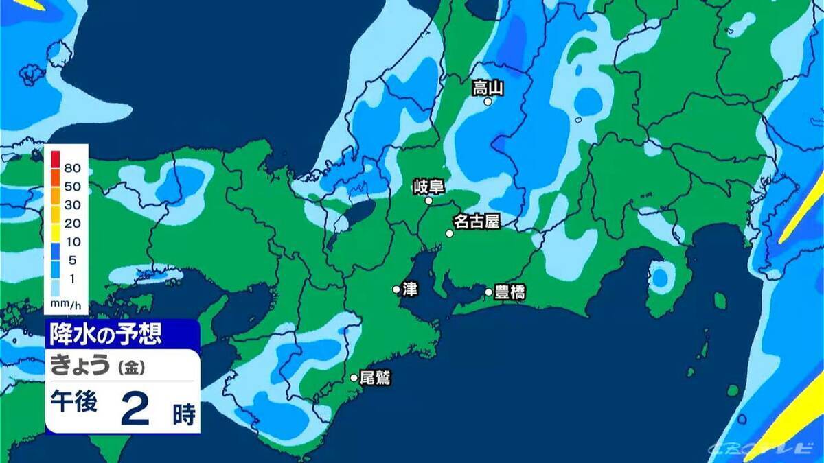 雷や強い雨に注意 いつどこで降る？最新の雨シミュレーション あすは晴れて夏日の所も 愛知･名古屋･岐阜･三重の天気予報（5/1 昼）
