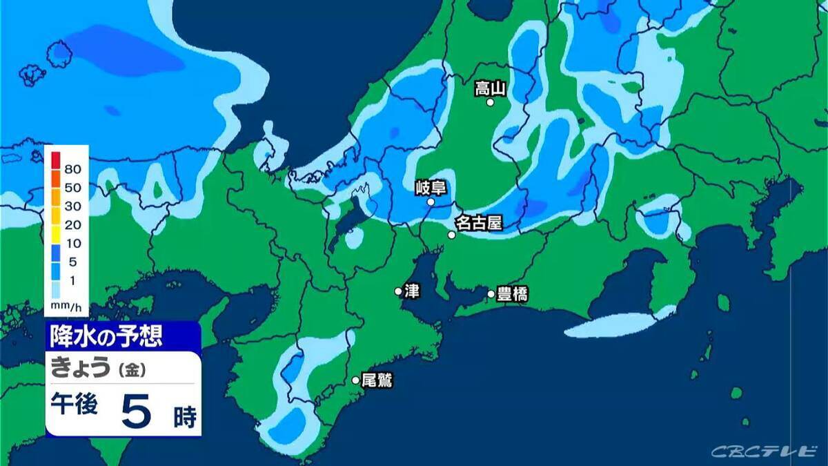 雷や強い雨に注意 いつどこで降る？最新の雨シミュレーション あすは晴れて夏日の所も 愛知･名古屋･岐阜･三重の天気予報（5/1 昼）
