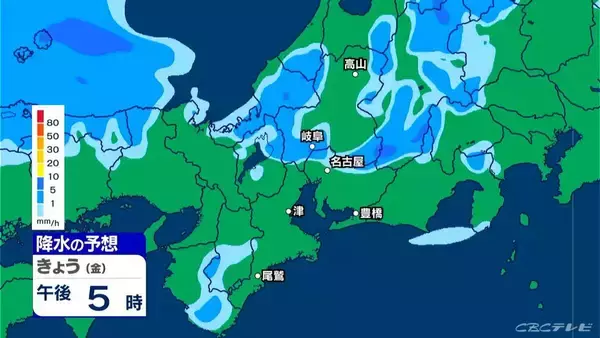 「雷や強い雨に注意 いつどこで降る？最新の雨シミュレーション あすは晴れて夏日の所も 愛知･名古屋･岐阜･三重の天気予報（5/1 昼）」の画像