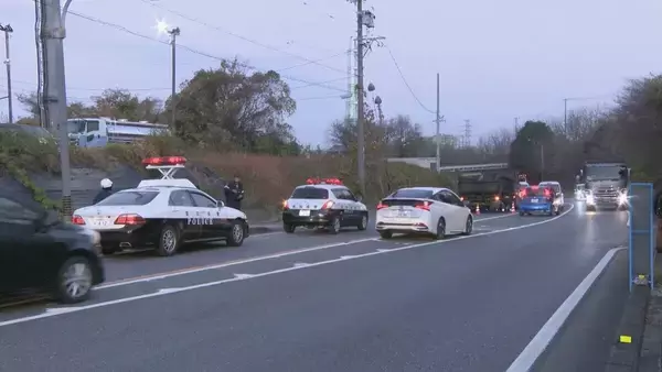 「30代くらいの男性がトラックにはねられ死亡 トラックを運転していた男逮捕 愛知・知多市の県道46号」の画像