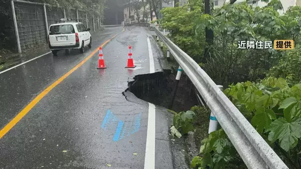 「水没した車や陥没した道路… 東海地方にも被害もたらした台風6号 各地で6月の観測史上最大の雨量に 川の増水や地盤の緩みに引き続き注意」の画像