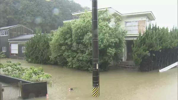 「水没した車や陥没した道路… 東海地方にも被害もたらした台風6号 各地で6月の観測史上最大の雨量に 川の増水や地盤の緩みに引き続き注意」の画像