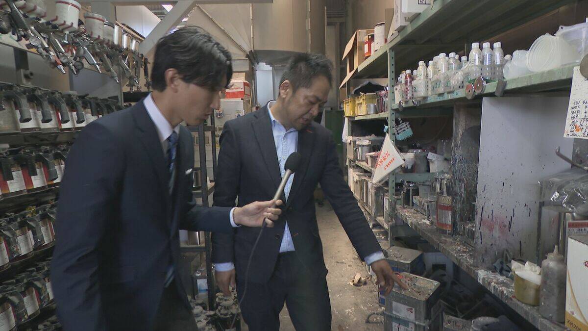 ｢仕事できるの？って…｣ 車の塗装作業に打撃 シンナー価格1.7倍 在庫もあと2週間 イラン情勢で石油由来の資材が不足