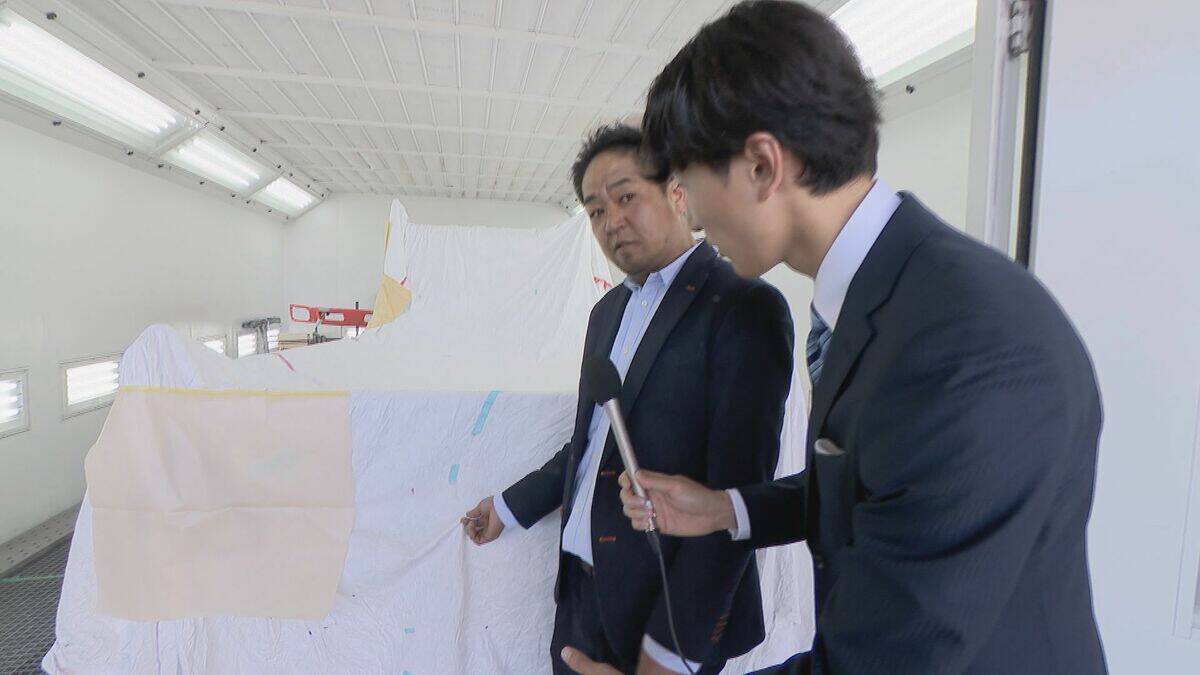 ｢仕事できるの？って…｣ 車の塗装作業に打撃 シンナー価格1.7倍 在庫もあと2週間 イラン情勢で石油由来の資材が不足