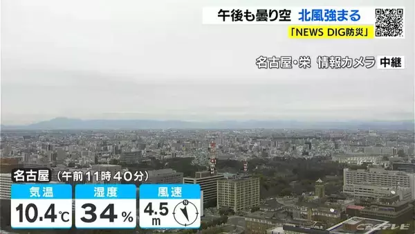 週末は広く晴れ過ごしやすい陽気に 水曜日以降はすっきりしない天気 きょうの予想最高気温は名古屋･岐阜13℃ 愛知･岐阜･三重の天気予報（3/13 昼）