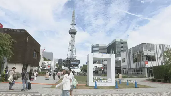 シルバーウイーク3日目 栄のアジア大会関連イベント「ONE ASIA WORLD」家族連れなど楽しむ姿 メダリストを祝うランウェイ歩く体験も
