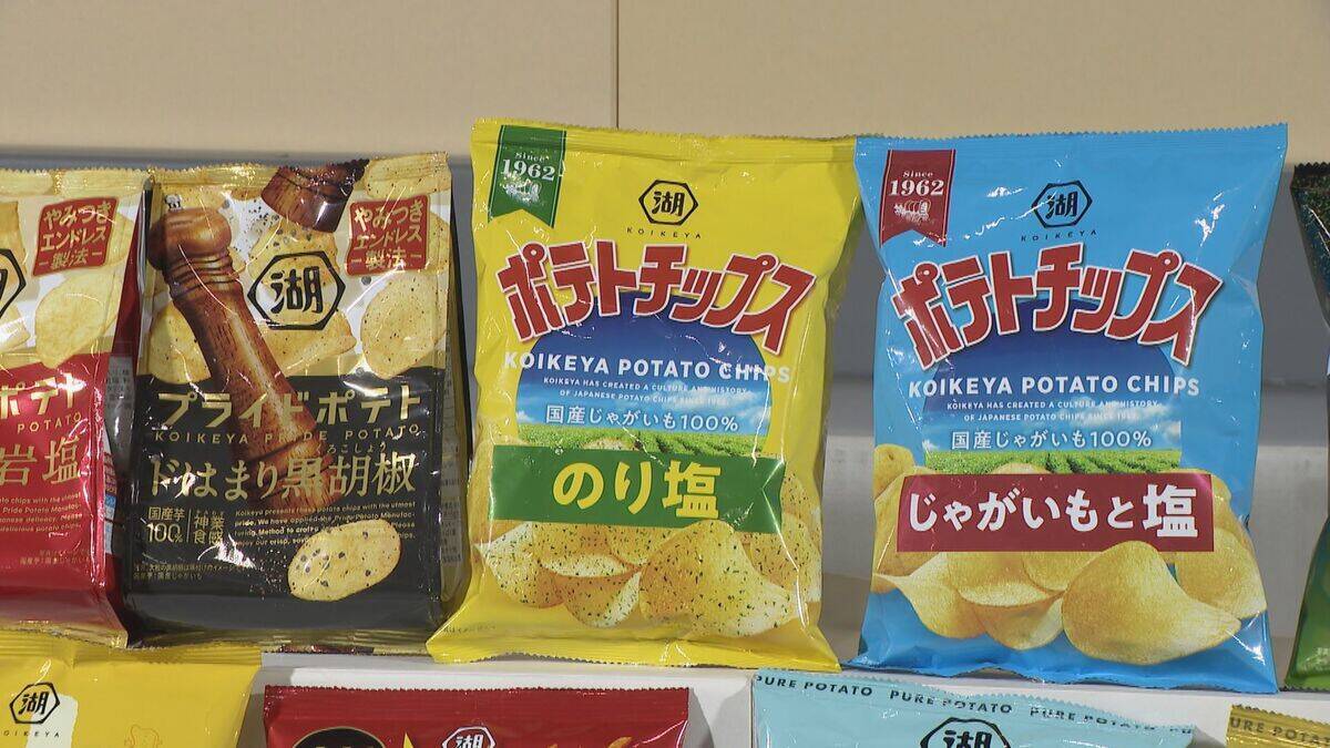 中部初｢湖池屋｣新工場完成 1時間に約2万5千袋のポテトチップス生産 CM出演の中島健人さん｢パッケージの生産工場の欄に注目してしまう｣ 岐阜･海津市