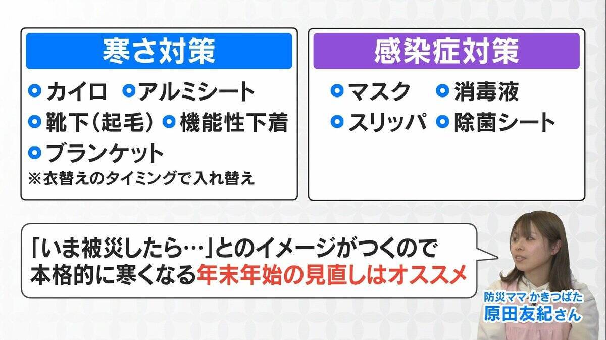 年末年始に｢ついで防災｣ “大掃除”や“年賀状”も活用できる…自宅や防災バッグをチェック 南海トラフ巨大地震で最大死者は“冬の深夜”発生時