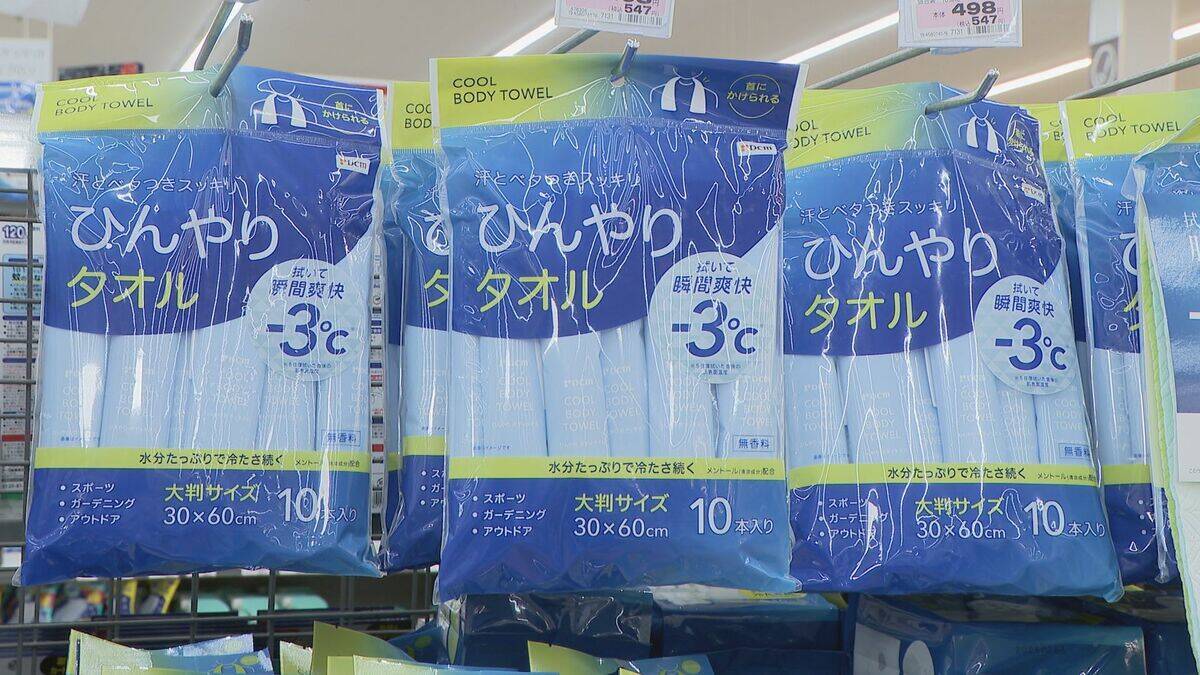 防災グッズも暑さ対策“ひんやりアイテム”が人気…たたいて冷却するものや熊本地震後に売り上げが3倍になった冷感ボディシートなど