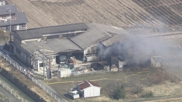 解体業者の倉庫で火事 原因は“もみ殻”か… 従業員のベトナム人実習生(39)を緊急搬送 岐阜･羽島市