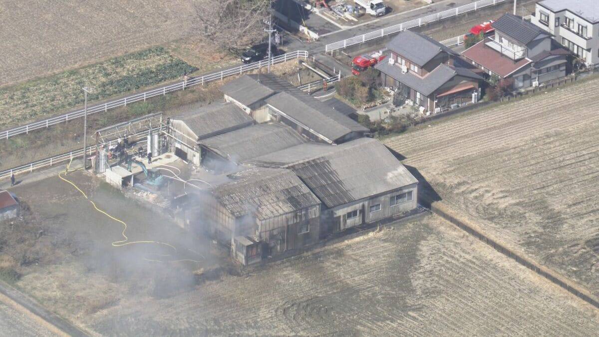解体業者の倉庫で火事 原因は“もみ殻”か… 従業員のベトナム人実習生(39)を緊急搬送 岐阜･羽島市