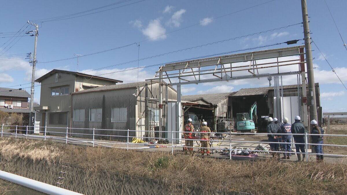解体業者の倉庫で火事 原因は“もみ殻”か… 従業員のベトナム人実習生(39)を緊急搬送 岐阜･羽島市