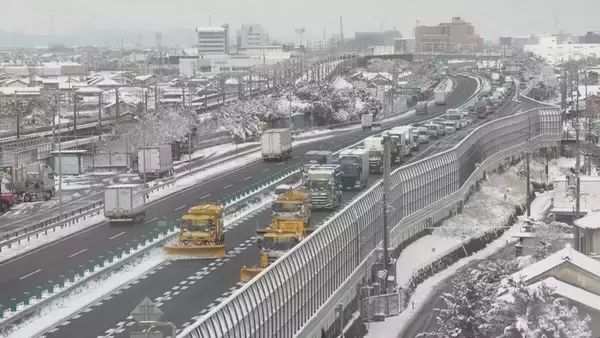 「【大雪情報】東海地方各地で大雪　岐阜市で１１センチ　名古屋で１センチの積雪　新幹線も遅れが発生」の画像