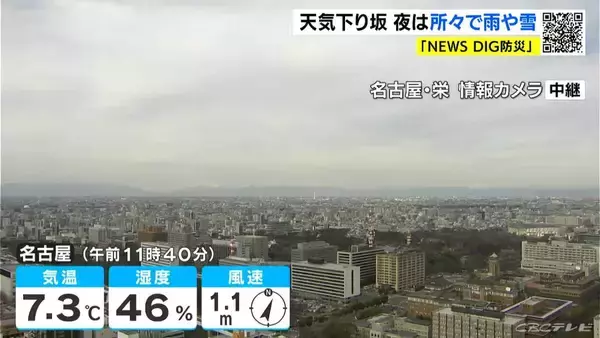 天気下り坂 夜は岐阜県中心に雨や雪の所も あすは朝から広く雨の見込み 愛知･名古屋･岐阜･三重の天気予報（2/10 昼）