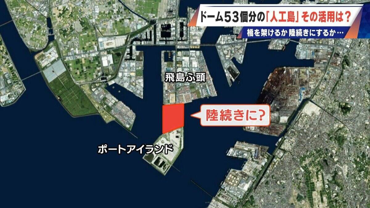 橋のない名古屋港の「人工島」どこから入る？見た目は野球のホームベース…ドーム53個分の土砂捨て場は“宝の島”か