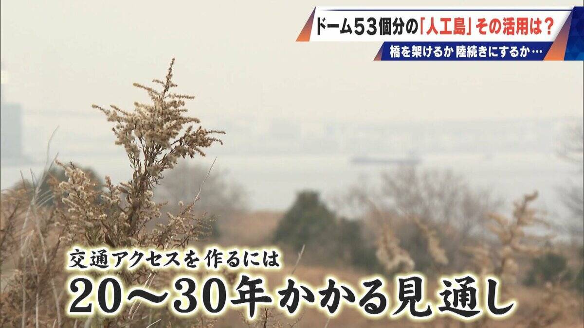 橋のない名古屋港の「人工島」どこから入る？見た目は野球のホームベース…ドーム53個分の土砂捨て場は“宝の島”か