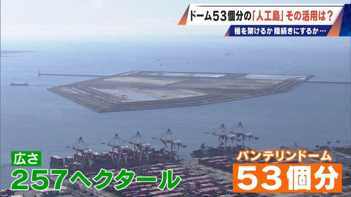 橋のない名古屋港の「人工島」どこから入る？見た目は野球のホームベース…ドーム53個分の土砂捨て場は“宝の島”か