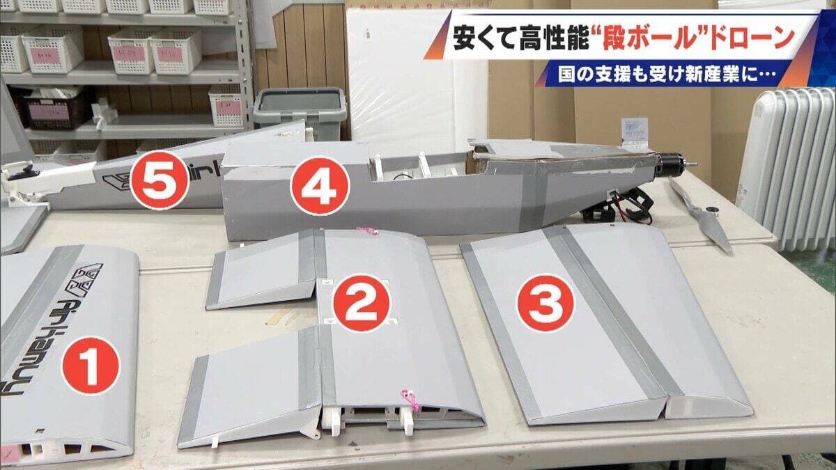 時速120キロで飛ぶ“段ボール!? 修理はガムテープで 安い･軽い･高性能な国産ドローン 災害時の捜索や“防衛装備”への期待も