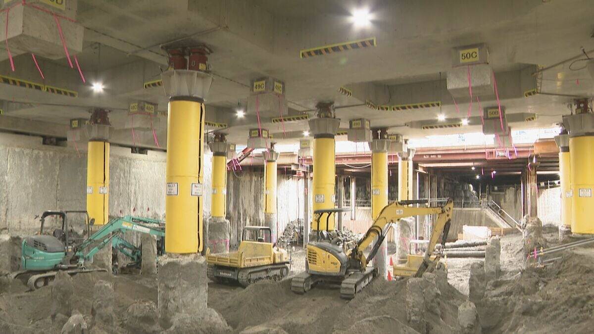 名駅の真下で進むリニアの難工事 新幹線ホーム支える杭を取り除く!? ミリ単位のズレも許されない ｢名古屋の地層は難しい｣