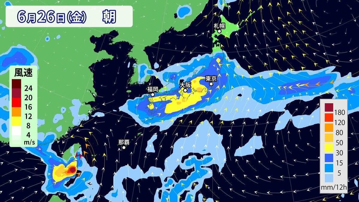 【台風情報】台風7号｢メーカラー｣ の進路は？非常に強い勢力まで発達 梅雨前線を刺激し大雨のおそれ？雨･風シミュレーション