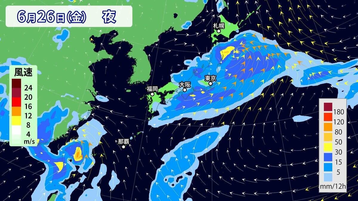 【台風情報】台風7号｢メーカラー｣ の進路は？非常に強い勢力まで発達 梅雨前線を刺激し大雨のおそれ？雨･風シミュレーション