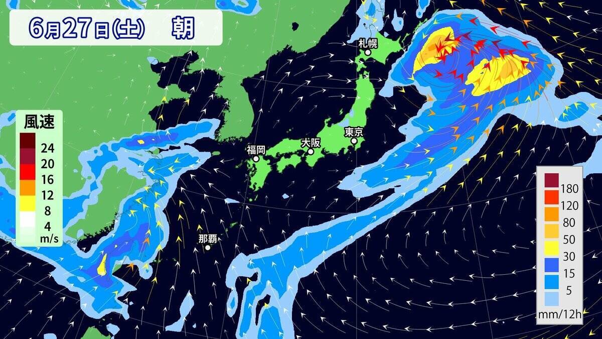 【台風情報】台風7号｢メーカラー｣ の進路は？非常に強い勢力まで発達 梅雨前線を刺激し大雨のおそれ？雨･風シミュレーション