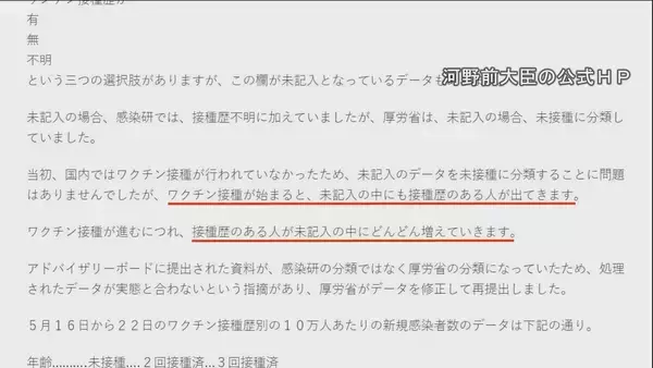 「厚労省のずさんなデータ分類 新型コロナワクチン接種歴不明なら“未接種”にしていた 不可解な修正 食い違う主張【“ワクチン後遺症”を考える シリーズ3】」の画像