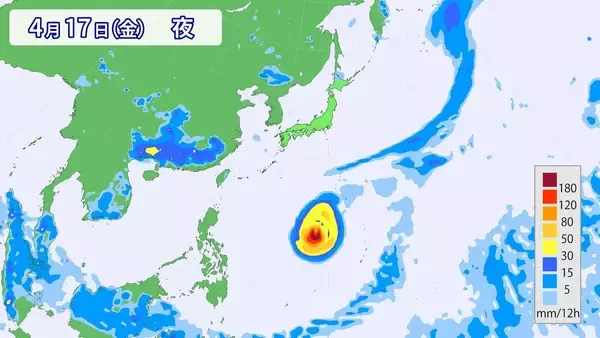 「台風4号発生 ｢非常に強い｣勢力まで発達？日本に接近･上陸すれば“異例” 来週には北上か 最新の進路･雨シミュレーション【台風情報2026】」の画像