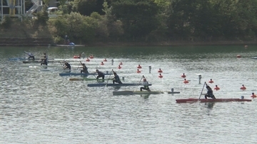 アジア大会に向け“カヌー競技”のテスト大会 三好池カヌー競技場 組織委が運営手順など確認