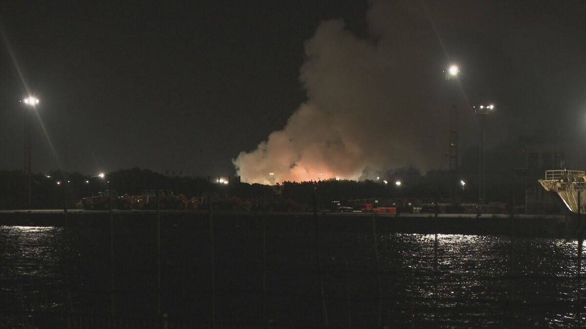大同特殊鋼の火事 約60時間経っても鎮火せず 火は鉄くずなどの廃材を保管するスペースから… 愛知･東海市の知多工場