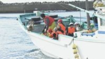 伊勢エビの｢刺し網漁｣を小学生が体験  40キロの伊勢エビを水揚げし…児童らは｢楽しかった｣｢いい体験になった｣ 三重･志摩市