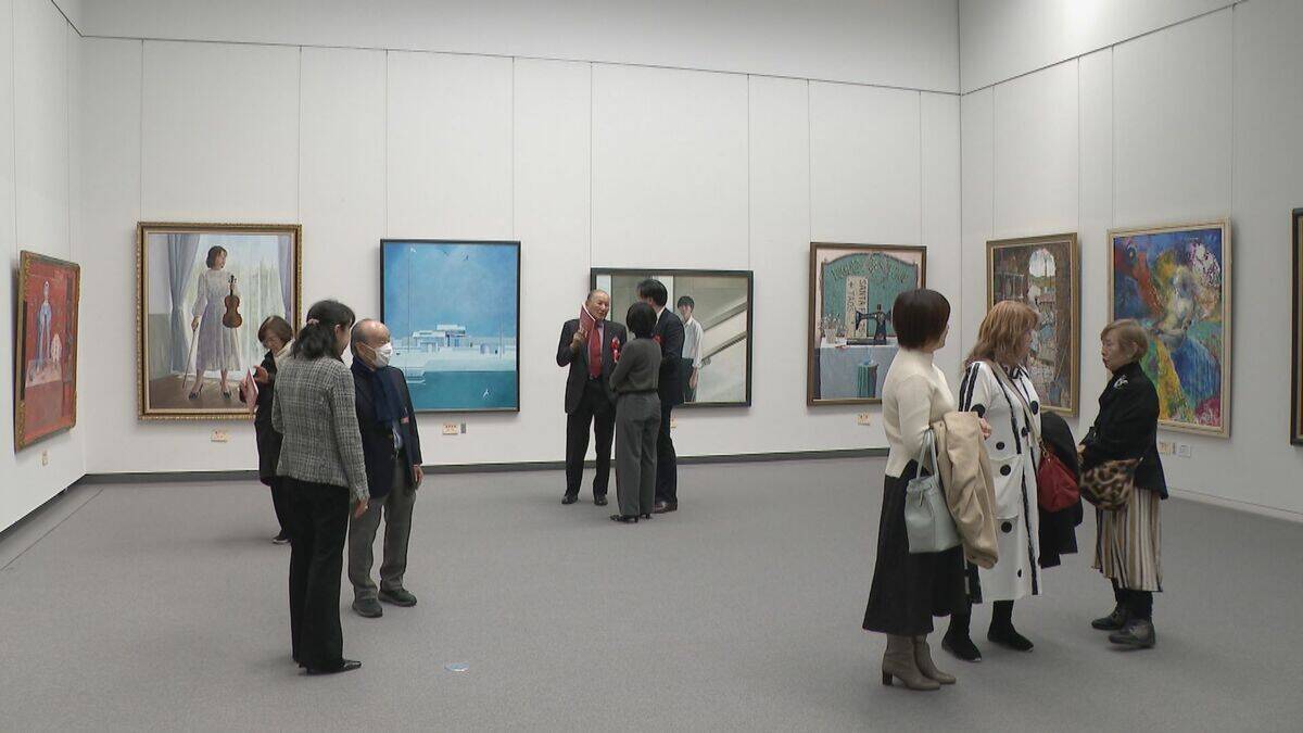 恒例の｢日展名古屋展｣始まる 絵画や工芸美術など500点余り 東海地方の作家の作品も数多く展示 愛知県美術館ギャラリー