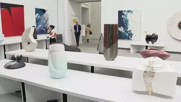 「恒例の｢日展名古屋展｣始まる 絵画や工芸美術など500点余り 東海地方の作家の作品も数多く展示 愛知県美術館ギャラリー」の画像