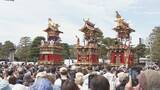 「桜満開 春の高山祭始まる ｢素敵な日に来られて幸せ…｣ 青空のもと12台の絢爛豪華な屋台が曳そろえられる 岐阜」の画像2