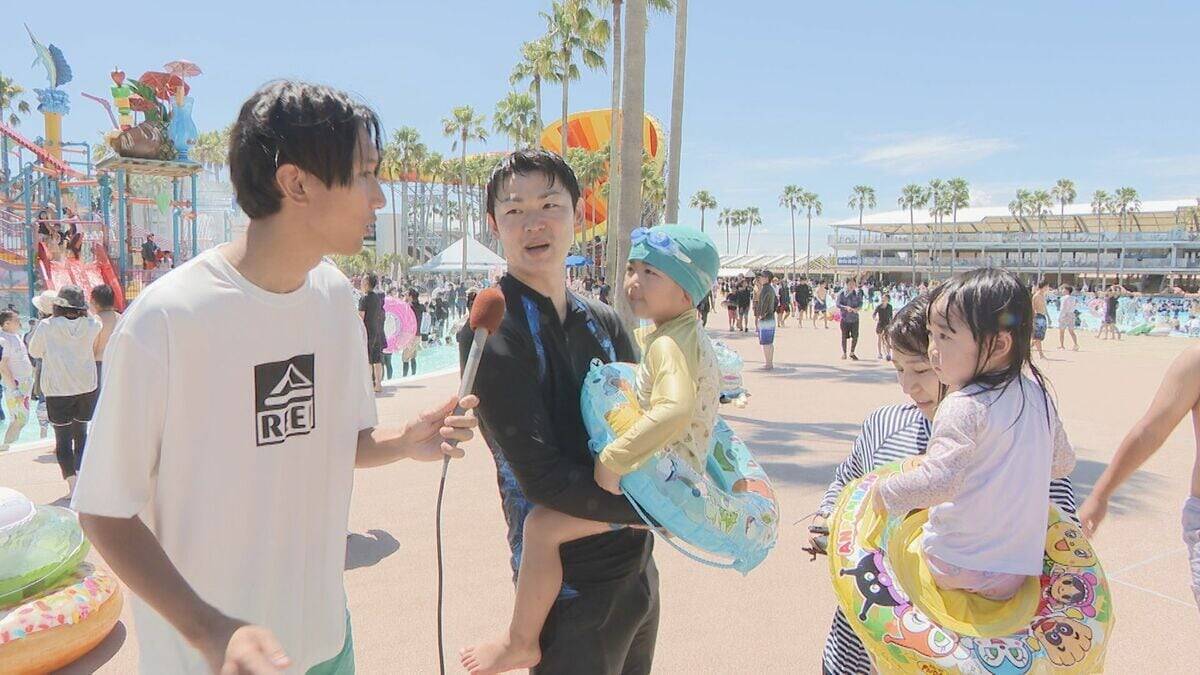 全国各地から涼を求めて… 暑さも行列も“夏の思い出”に ｢大きいプールを楽しんでほしかった｣ 車で6時間かけて来た家族も 三重･桑名市のナガシマジャンボ海水プール