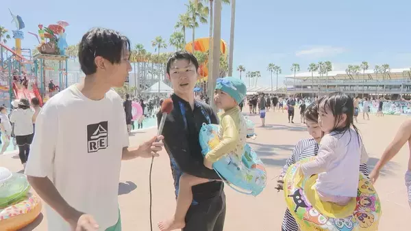 「全国各地から涼を求めて… 暑さも行列も“夏の思い出”に ｢大きいプールを楽しんでほしかった｣ 車で6時間かけて来た家族も 三重･桑名市のナガシマジャンボ海水プール」の画像