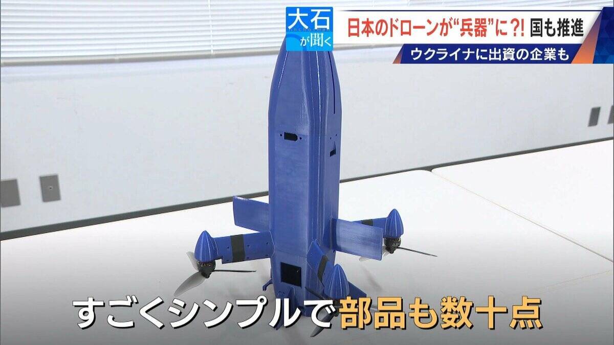 撮影･輸送から“兵器”へ?! 国産ドローン 手りゅう弾搭載のものも…｢日本にないと大変なことに｣ ウクライナと提携の企業も