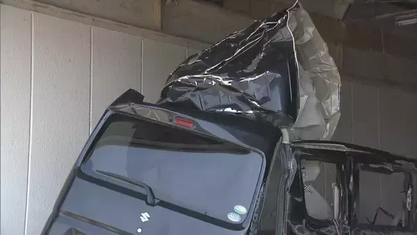 「大型トラックなど3台からむ事故 軽ワゴン車は大破… 男性1人死亡 名神高速上り線 岐阜･養老町」の画像