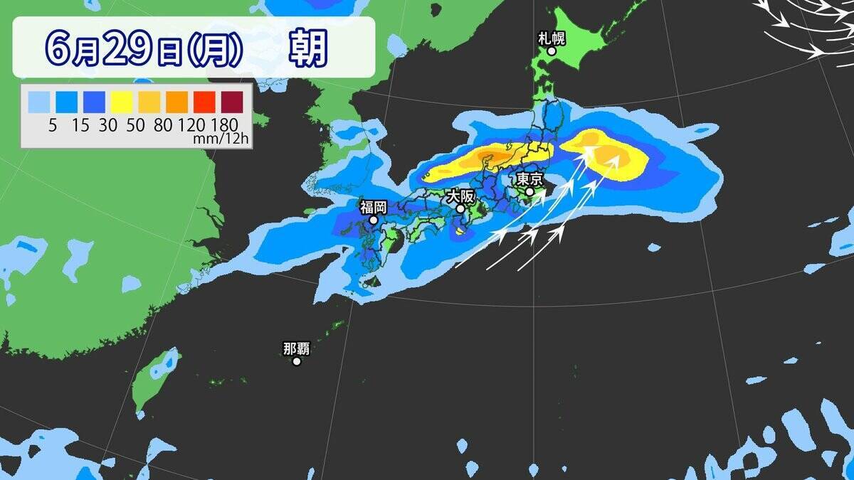 【台風情報】台風7号｢メーカラー｣ 非常に強い勢力まで発達 梅雨前線を刺激し“大雨”おそれ？ルートは？進路予想・雨･風シミュレーション