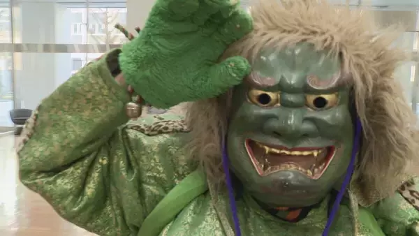 「あすは節分 一足先に｢鬼は外｣…とは言わず｢福は内｣ 福の神や鬼が名古屋市内の企業を回って厄除け 大須観音」の画像