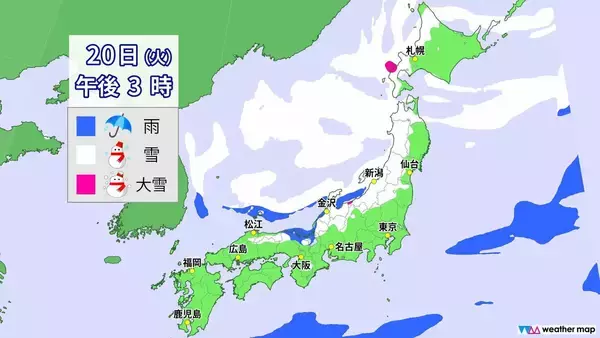 「【雪情報】名古屋などでも雪か “今季最強＆最長寒波”が襲来 平地も雪目安の寒気が列島に居座る  警報級大雪のおそれも 春の陽気から一転… 来週は“極寒” 最新の雪シミュレーション」の画像