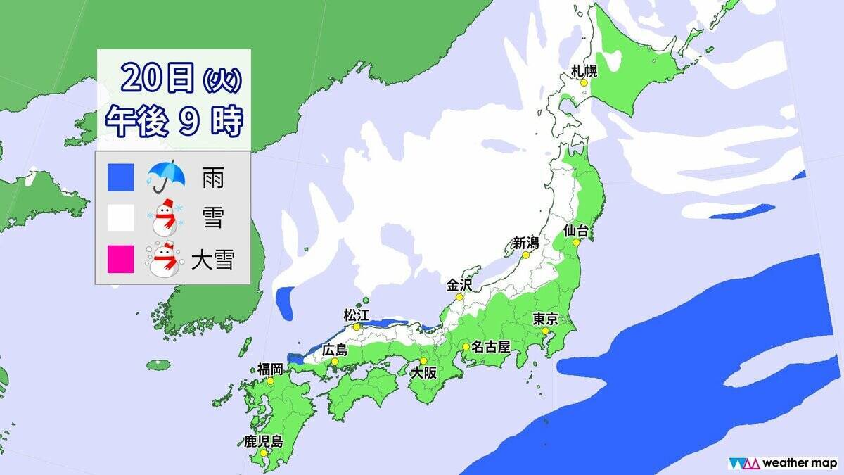 【雪情報】名古屋などでも雪か “今季最強＆最長寒波”が襲来 平地も雪目安の寒気が列島に居座る  警報級大雪のおそれも 春の陽気から一転… 来週は“極寒” 最新の雪シミュレーション