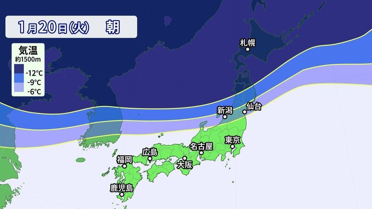【雪情報】名古屋などでも雪か “今季最強＆最長寒波”が襲来 平地も雪目安の寒気が列島に居座る  警報級大雪のおそれも 春の陽気から一転… 来週は“極寒” 最新の雪シミュレーション