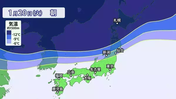 「【雪情報】名古屋などでも雪か “今季最強＆最長寒波”が襲来 平地も雪目安の寒気が列島に居座る  警報級大雪のおそれも 春の陽気から一転… 来週は“極寒” 最新の雪シミュレーション」の画像