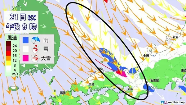 「【雪情報】名古屋などでも雪か “今季最強＆最長寒波”が襲来 平地も雪目安の寒気が列島に居座る  警報級大雪のおそれも 春の陽気から一転… 来週は“極寒” 最新の雪シミュレーション」の画像