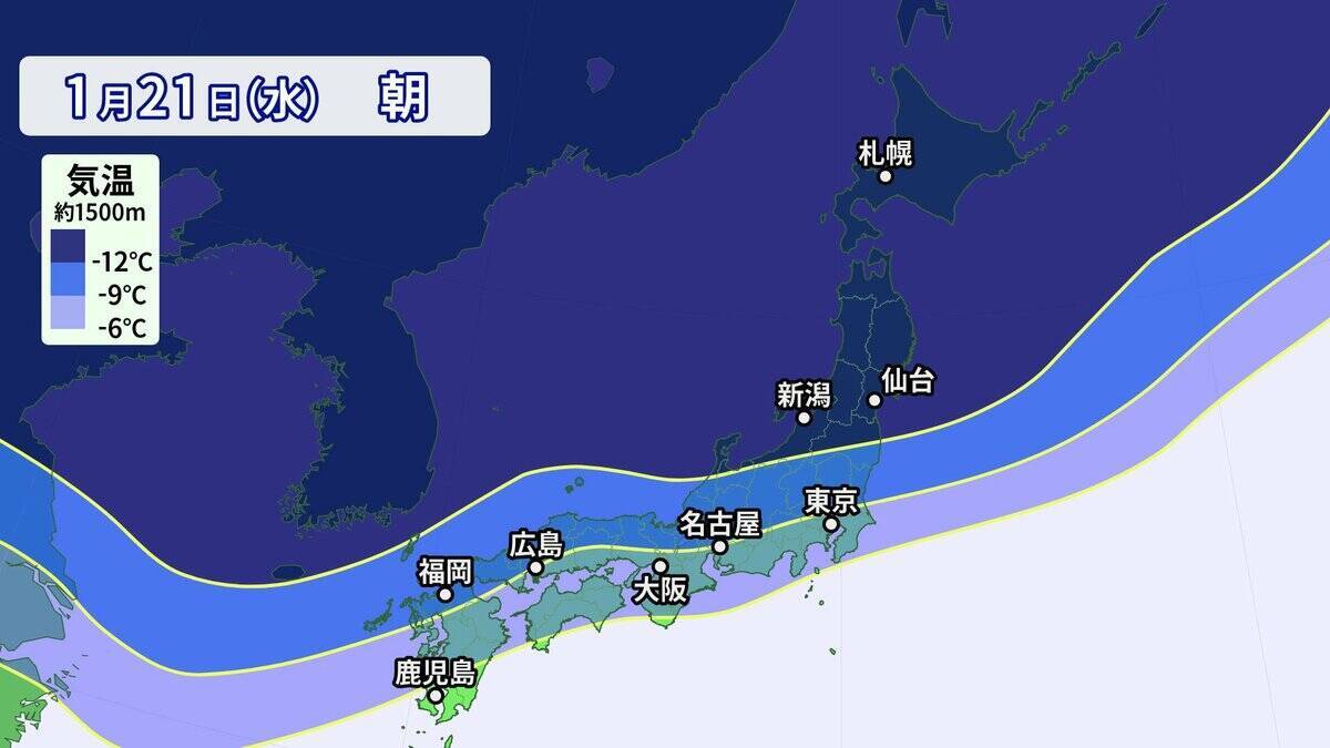 【雪情報】名古屋などでも雪か “今季最強＆最長寒波”が襲来 平地も雪目安の寒気が列島に居座る  警報級大雪のおそれも 春の陽気から一転… 来週は“極寒” 最新の雪シミュレーション