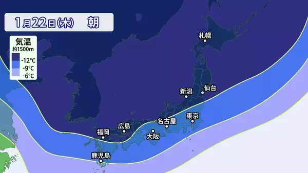 「【雪情報】名古屋などでも雪か “今季最強＆最長寒波”が襲来 平地も雪目安の寒気が列島に居座る  警報級大雪のおそれも 春の陽気から一転… 来週は“極寒” 最新の雪シミュレーション」の画像