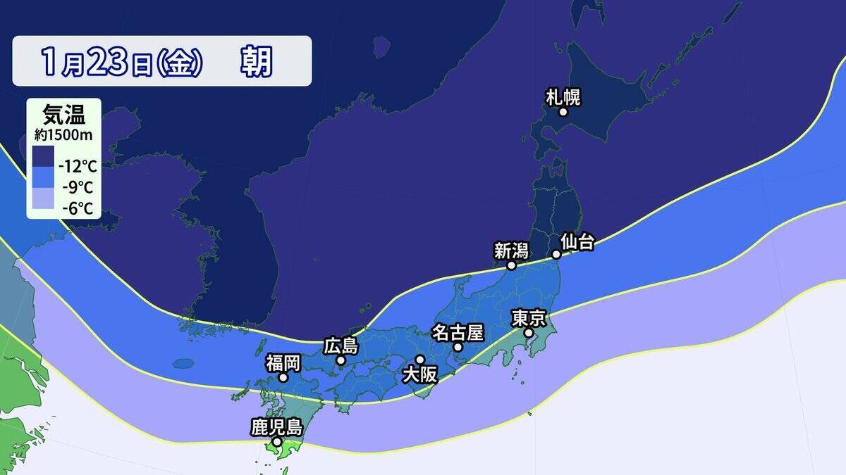 【雪情報】名古屋などでも雪か “今季最強＆最長寒波”が襲来 平地も雪目安の寒気が列島に居座る  警報級大雪のおそれも 春の陽気から一転… 来週は“極寒” 最新の雪シミュレーション